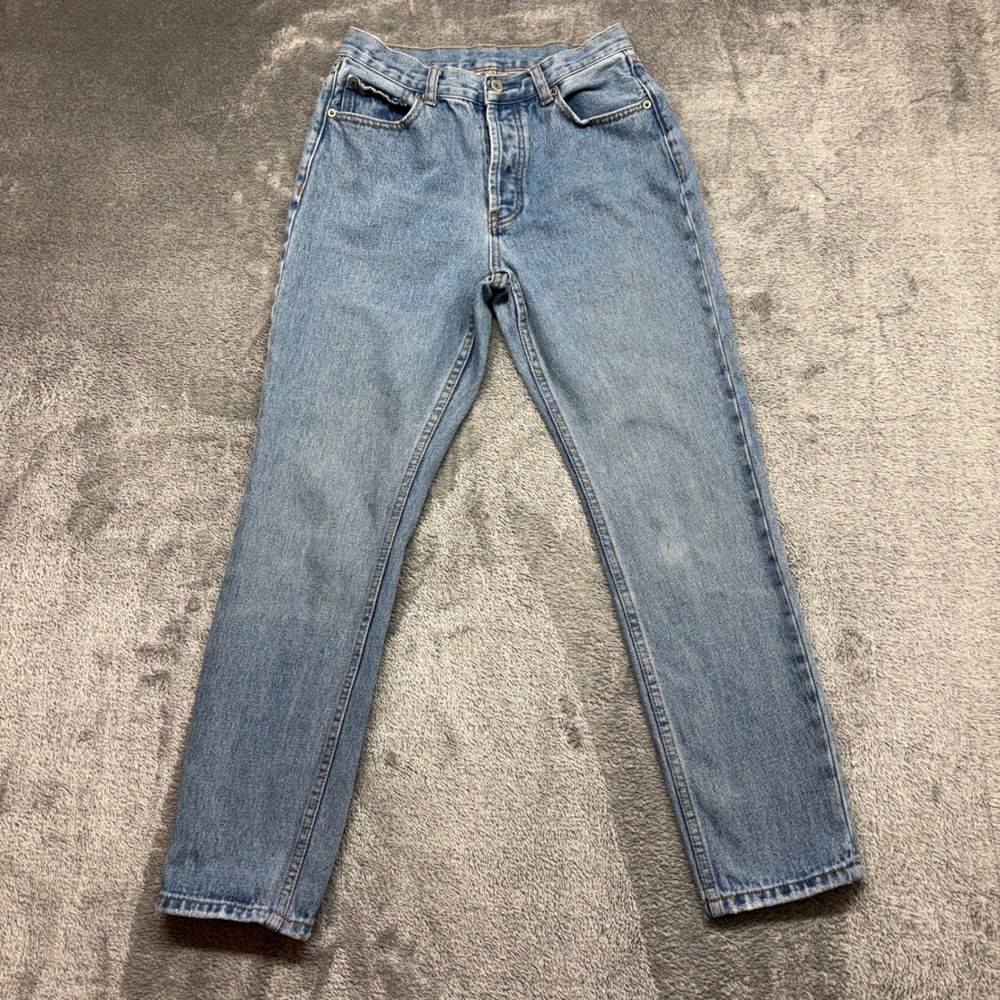 John Galt Mom Jeans Womens 26 Blue High Waisted Button Fly‎ Straight Leg Denim